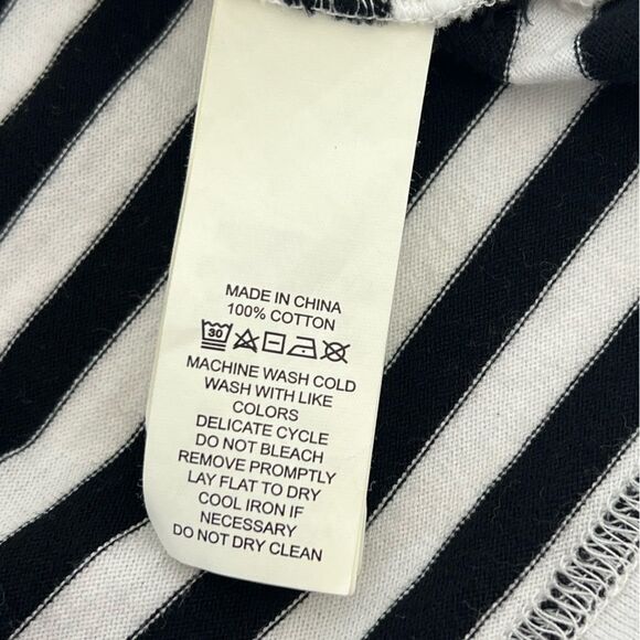 KATE Spade Broome Street Ruffle Topline On/Off The Shoulder Striped Shift Dress - Picture 7 of 7